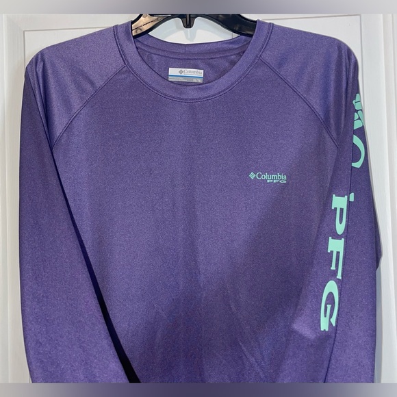 Columbia PFG Purple Long Sleeve Shirt - Picture 7 of 14
